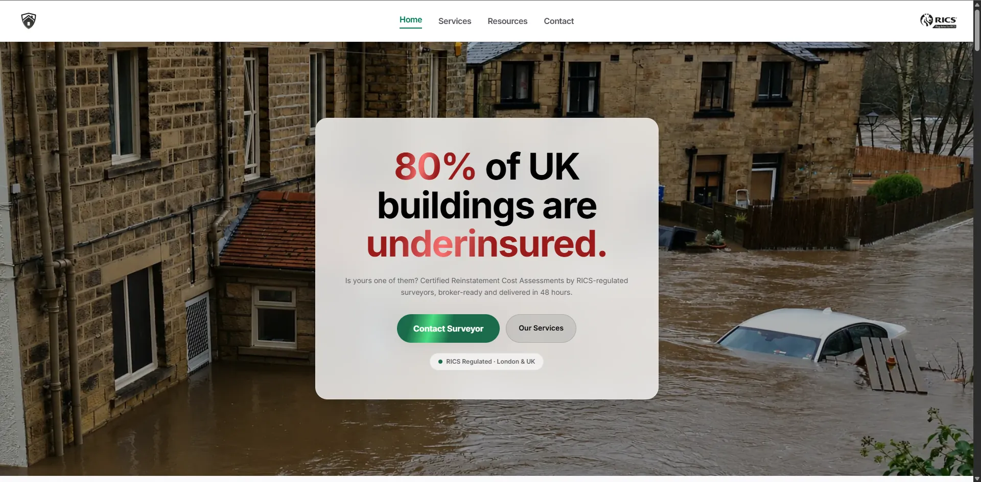 Reinstatement Cost Assessment homepage